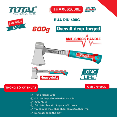 Búa rìu 600g Total THAX061600L