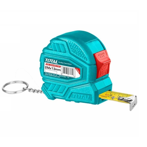 Thước kéo  thép nền vàng 2mx13mm Total TMT126321