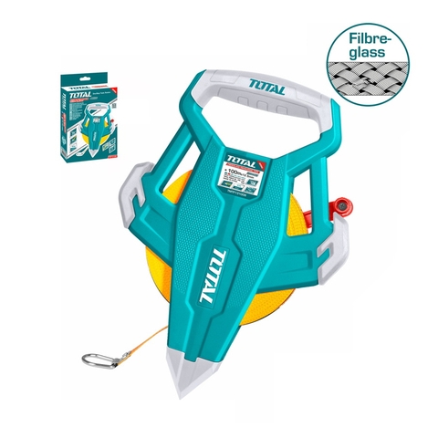 Thước dây sợi  thủy tinh  100mx12.5mm Total TMTF131006