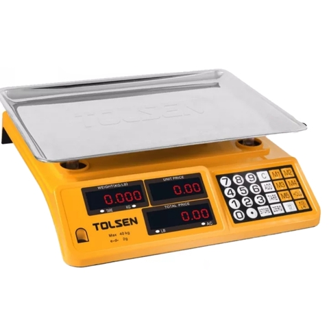 Cân điện tử tính tiền 40KG 88LB TOLSEN 35200