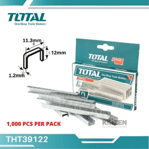 Đinh gim bấm 12x1.2mm Total THT39122