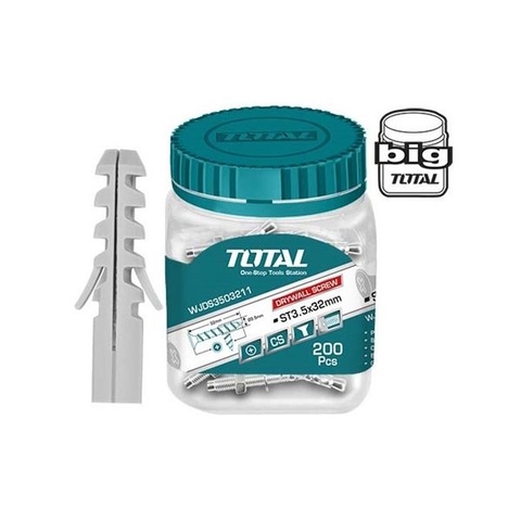 Bộ 200 tắc kê nhựa 6x30mm Total WJSP0603011