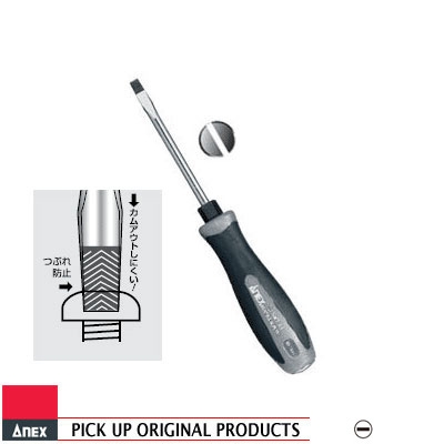 Tua vít đóng 2 cạnh SL5.5mm dài 75mm Anex No.1550-5.5x75