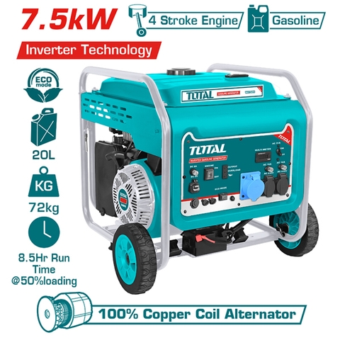 Máy phát điện dùng xăng 7.5KW Total TP375001