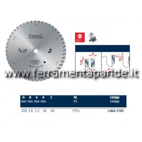 Lưỡi cưa cắt sắt 300mm/60T FREUD LU6A-1700
