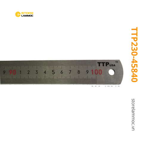 Thước lá inox mạ nhũ bạc- 1000mm x 28mm TTPusa TTP230-45840