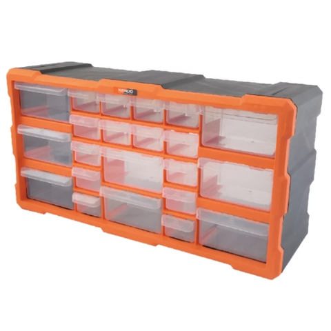 Tủ nhựa đựng linh kiện 22 ngăn 49.5x16x25.5cm Kendo 90247