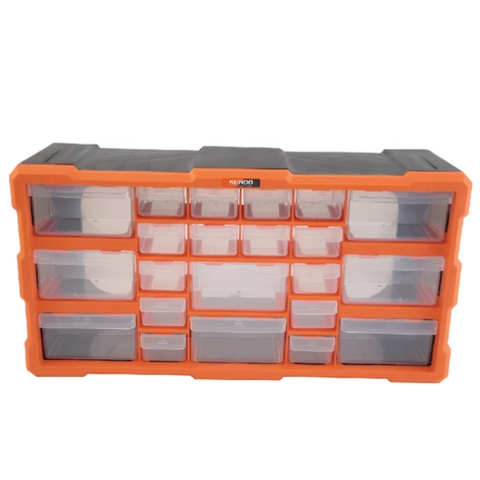 Tủ nhựa đựng linh kiện 22 ngăn 49.5x16x25.5cm Kendo 90247