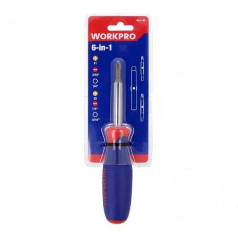 Tua vít 6 trong 1 hệ mét Workpro W021186