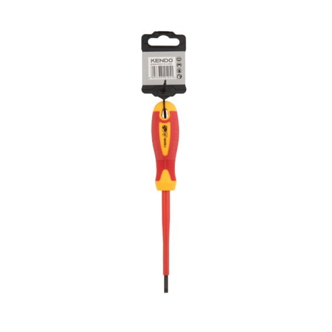 Tua vít dẹt cách điện 1000V VDE 1.2x6.5x150mm Kendo 20406