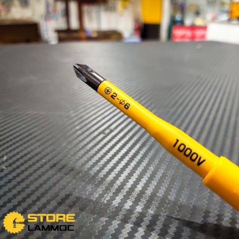 Tua vít bake 4 cạnh PH2 dài 100mm cách điện Anex No.7900+2x100