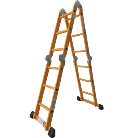 Thang nhôm gấp đa năng 4 đoạn JUMBO B303 dài 3.58m