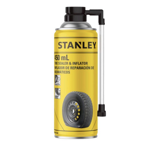 Dung dịch xịt lốp xe tạm thời Stanley TIRE SEALER AND INFLATOR 450ml SXAUTS-050