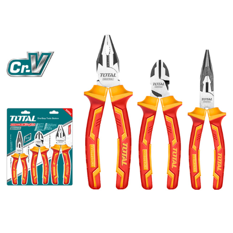 Bộ 3 kềm cách điện 1000v TOTAL THT2K0302