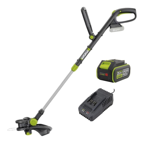 Máy cắt cỏ bằng cước dùng pin 20V Worx WD163.14.2B (1 pin 4Ah, 1 sạc 2Ah)