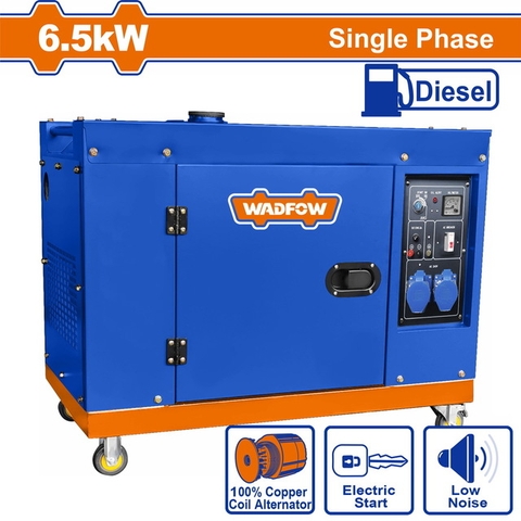 Tổ máy phát điện diesel không ồn 6500W WADFOW WDG2A80-1