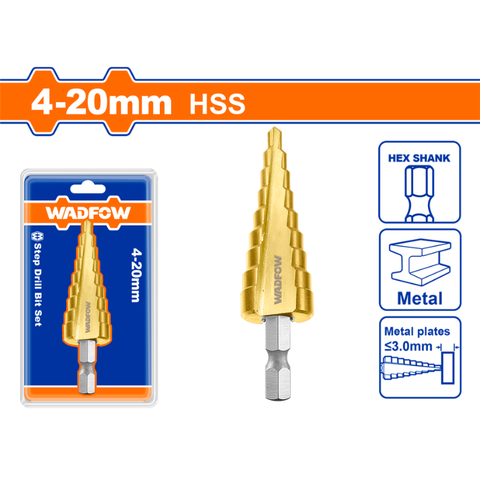 Mũi khoan tháp 4-20mm Wadfow WJD14201