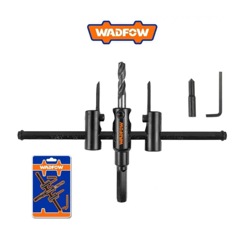 Bộ mũi khoan khoét lỗ tròn điều chỉnh 30-200mm Wadfow WKJ9K02