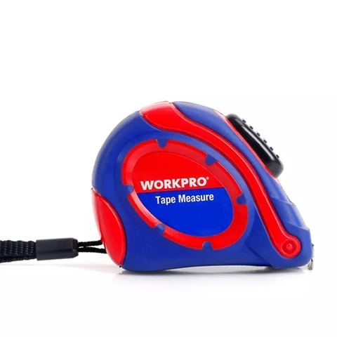 Thước kéo (cuộn) thép tự khóa 5Mx19mm Workpro WP261006