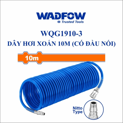 Dây hơi xoắn 10m (có đầu nối) Wadfow WQG1910-3