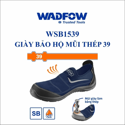 Giày bảo hộ mũi thép 39 Wadfow WSB1539