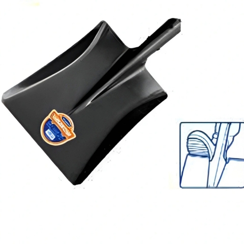 Đầu xẻng thép vuông 250x290mm Wadfow WSEH8A01