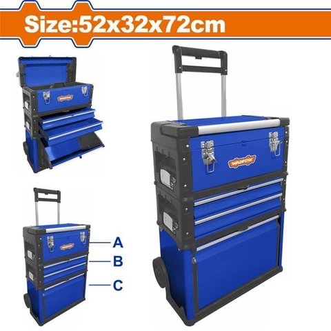 Hộp đựng công cụ kiểu xe đẩy Wadfow WTB6A72