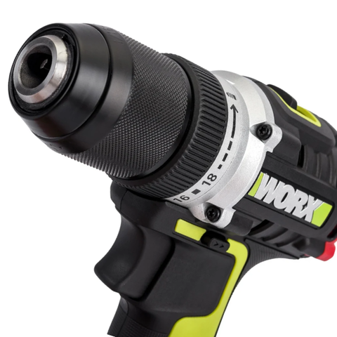 Máy khoan pin 20V, 55Nm Worx Green WU182.15.2B (1 pin 5Ah + 1 sạc 2Ah)