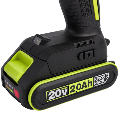 Máy khoan pin 20V, 55Nm Worx Green WU182.12.2B (1 pin 2Ah + 1 sạc 2Ah)