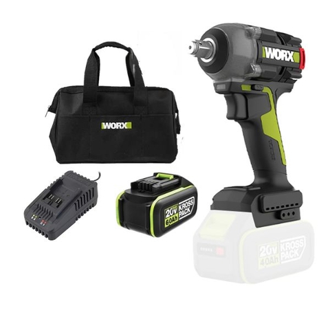 Máy bắn bu lông pin 20v lực 500Nm Worx WU289