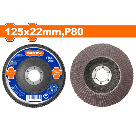 Nhám xếp nâu 125x22mm P80 Wadfow WYL2303