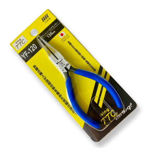 Kìm mỏ nhọn dài 133mm kẹp phẳng không răng Tsunoda YF-120