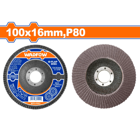 Nhám xếp nâu 100x16mm P80 Wadfow WYL4303