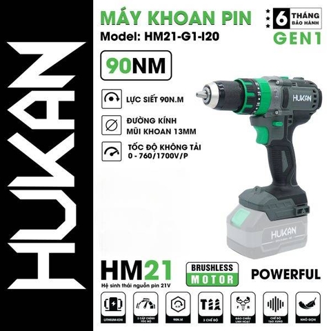 Thân máy khoan pin Hukan HK-HM21-G1-I20