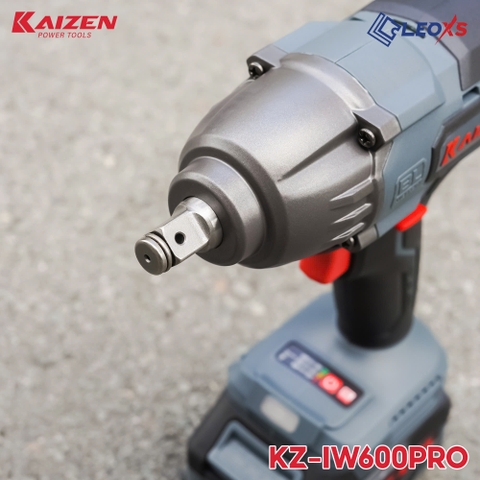 Máy siết bulong không chổi than (2pin 4ah, 1 sạc) KAIZEN KZ-IW600PRO