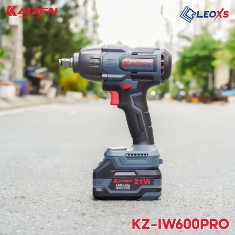 Máy siết bulong không chổi than (2pin 4ah, 1 sạc) KAIZEN KZ-IW600PRO
