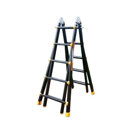 Thang nhôm rút lồng 5 bậc (1.45 - 2.5 m) 150kg Nakata TY5B