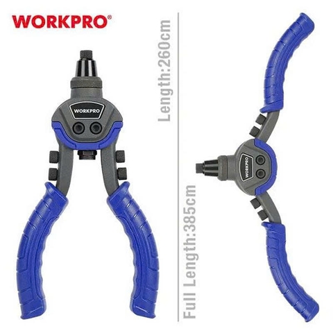 Kìm bắn đinh rive 10inch Workpro WP225003