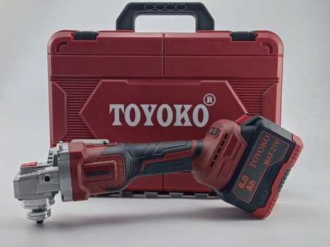 Máy mài góc pin M21V 100mm 800W công tắc đẩy trượt Toyoko T01100G