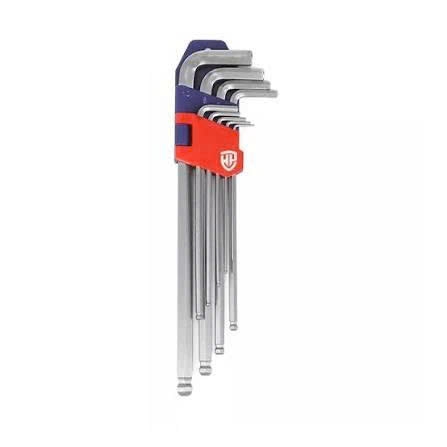 Bộ lục giác đầu bi loại dài 9 cái hệ mét (1.5-10mm) CR-V Workpro WP222007