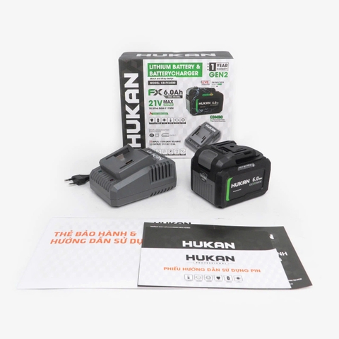 Combo Pin Sạc 15 Cell 6.0Ah (GEN 2) Hukan CB-FX6000