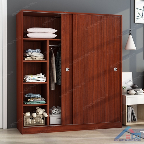 Tủ quần áo cánh lùa 1m6 nhiều ngăn - QA 12