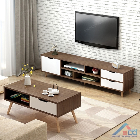 Kệ tivi chân gỗ sồi - TV 05