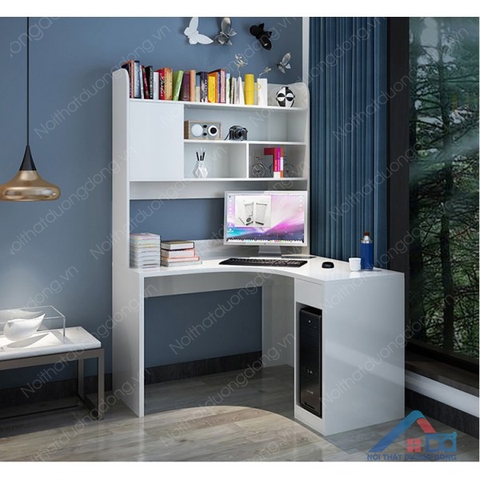 Bàn học chữ L có giá sách - LV 06