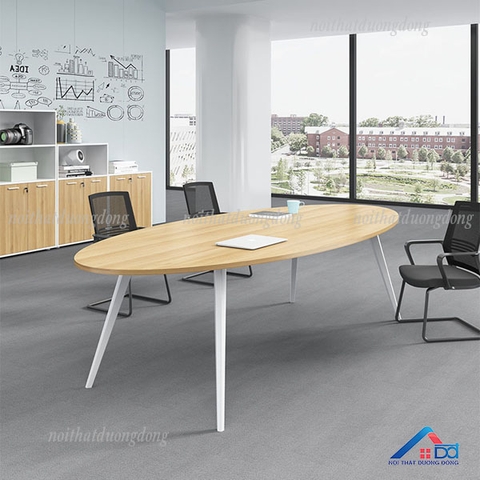 Bàn họp chân đa giác oval 2m - BH 31