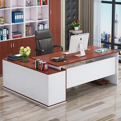 Bàn giám đốc quản lý kèm tủ phụ 1m6 - GĐ 21