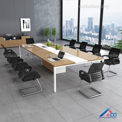 Bàn họp chân sắt độc lập 2m4 - BH 43