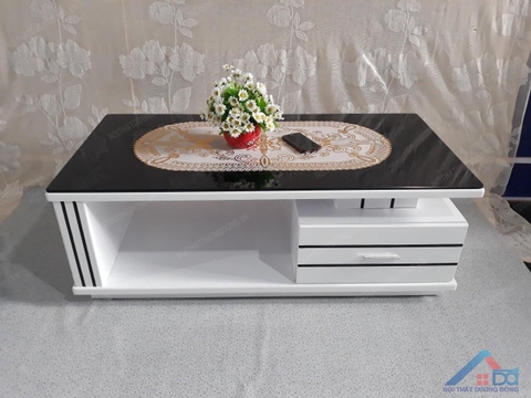 Bàn kính sofa 1 ngăn kéo – BT 04