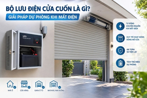 Bộ Lưu Điện Cửa Cuốn Là Gì? Giải Pháp Dự Phòng Khi Mất Điện