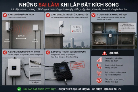5 Dấu Hiệu Cho Thấy Công Trình Của Bạn Cần Bộ Kích Sóng Điện Thoại Di Động